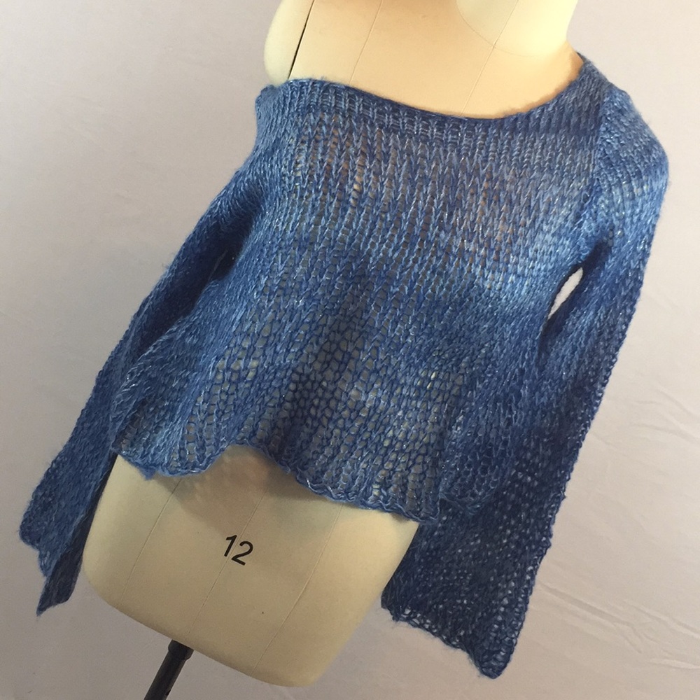CROCHETED KNIT SWEATER - Picture 3 of 7